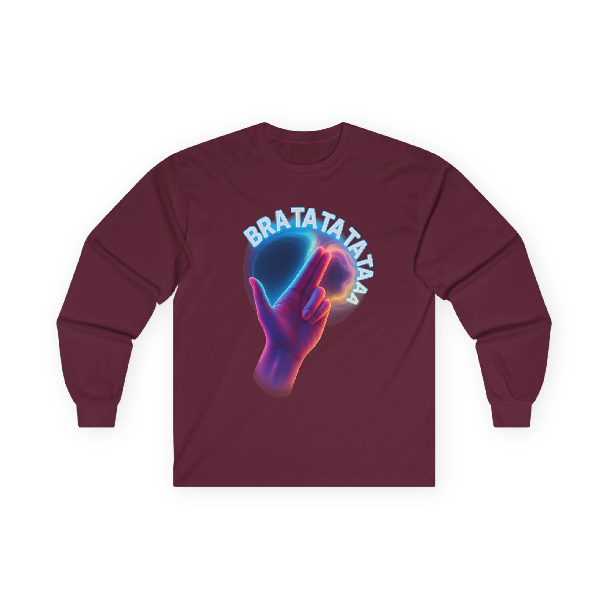 Long Sleeve Tee with 'BRATATAT' Design
