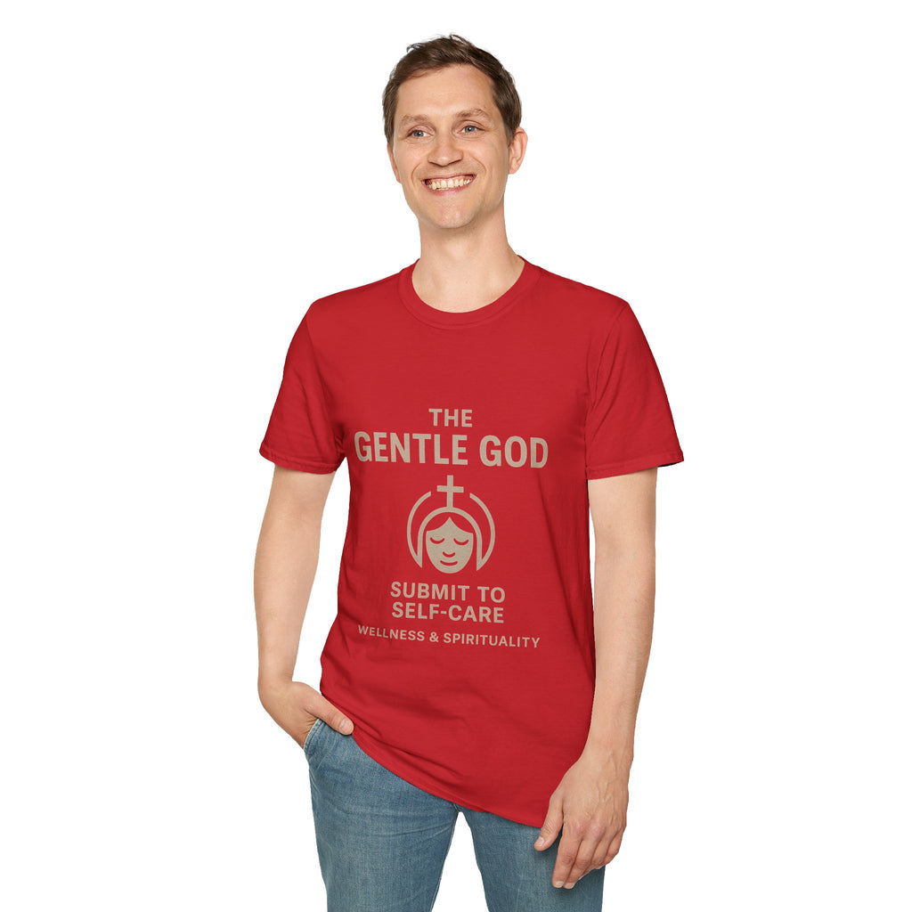 The Gentle God T-Shirt — "Submit to Self-Care" Spiritual Wellness Tee