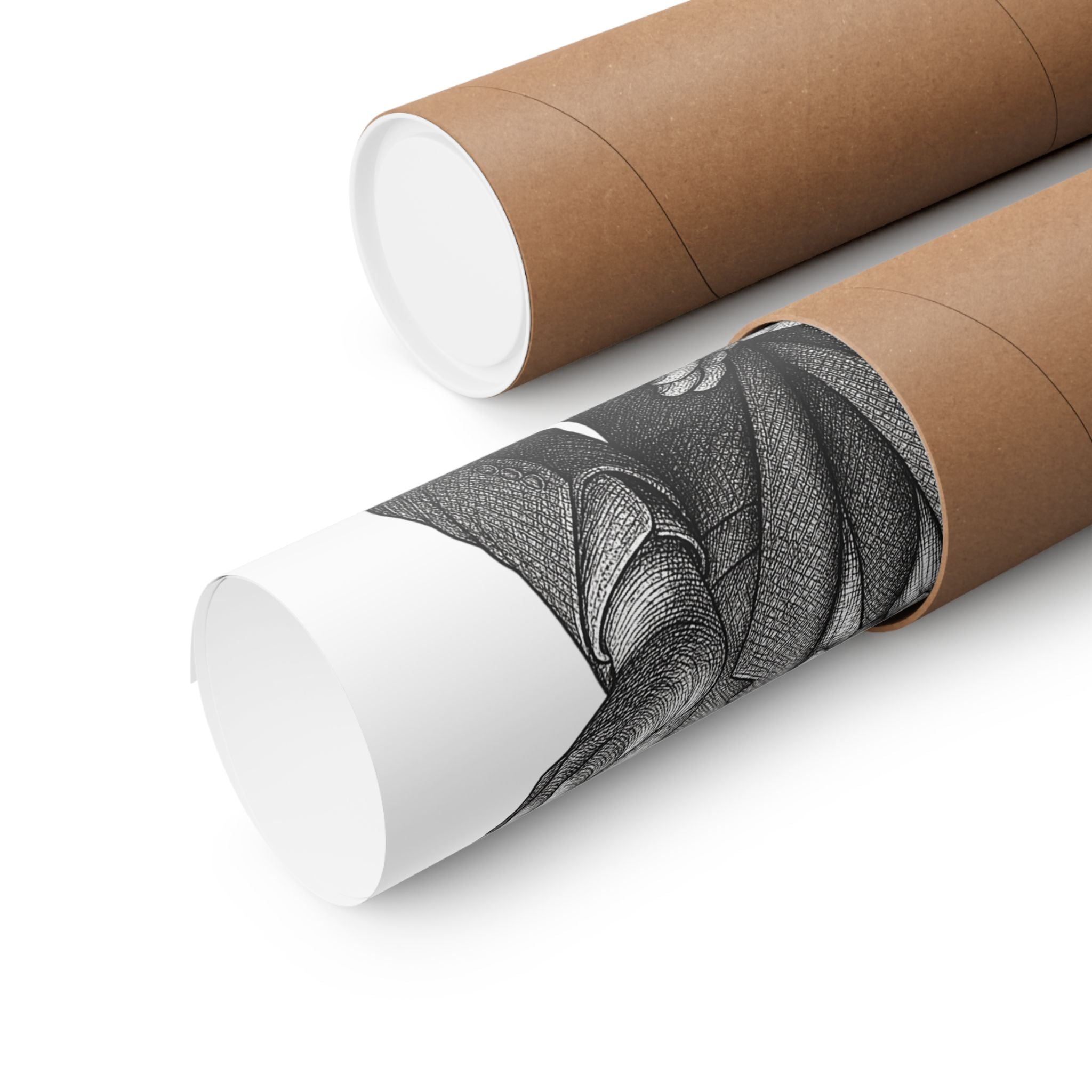 Stylish Matte Vertical Poster: Headless Suit with Numbers 6 & 7