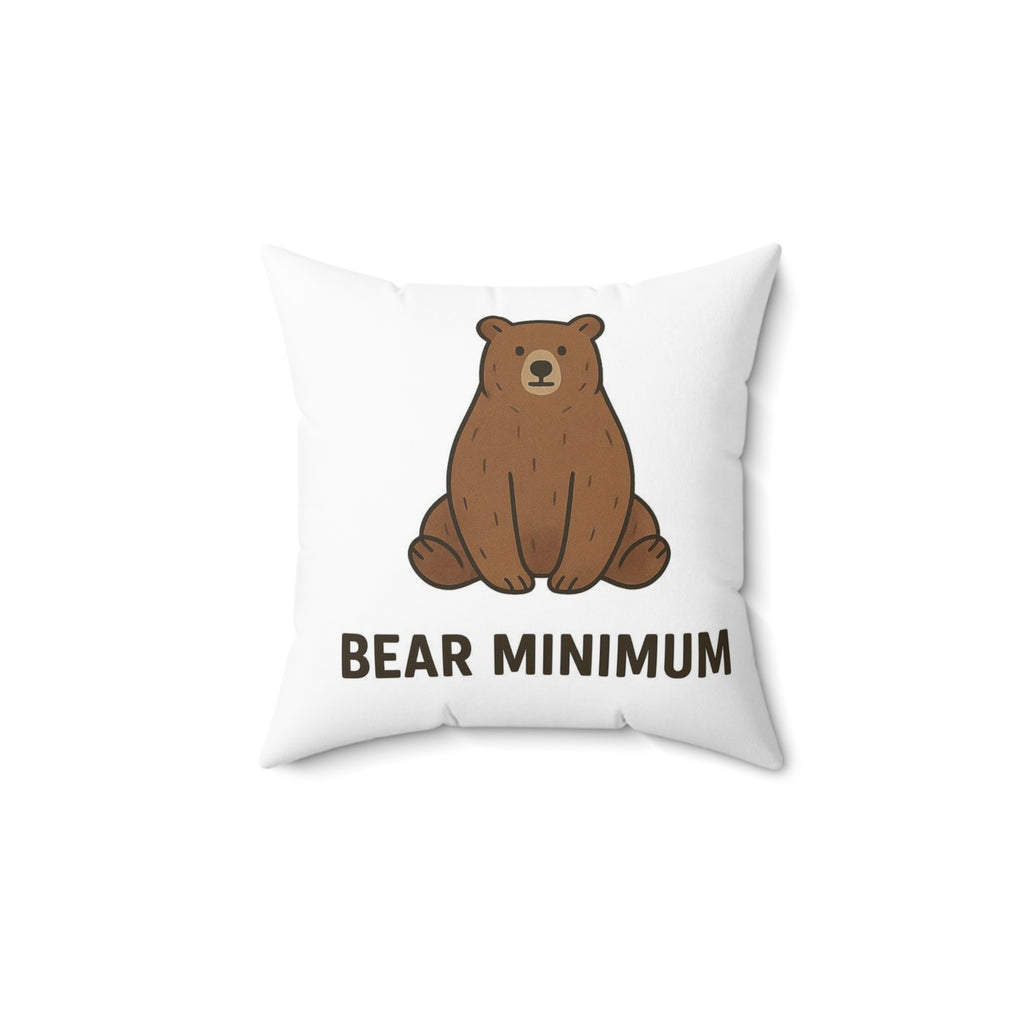 Bear Minimum / Bear Back Decorative Pillow