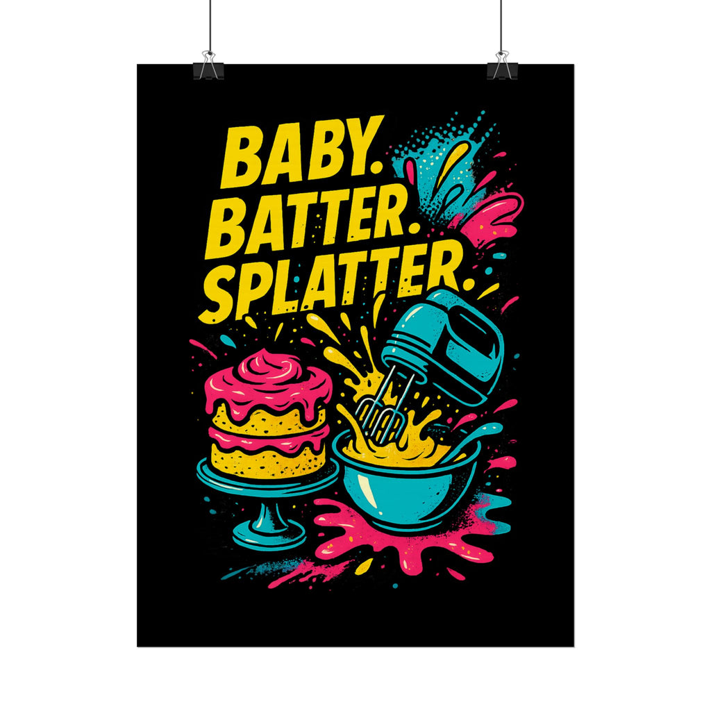 Baby Batter Splatter Art Print