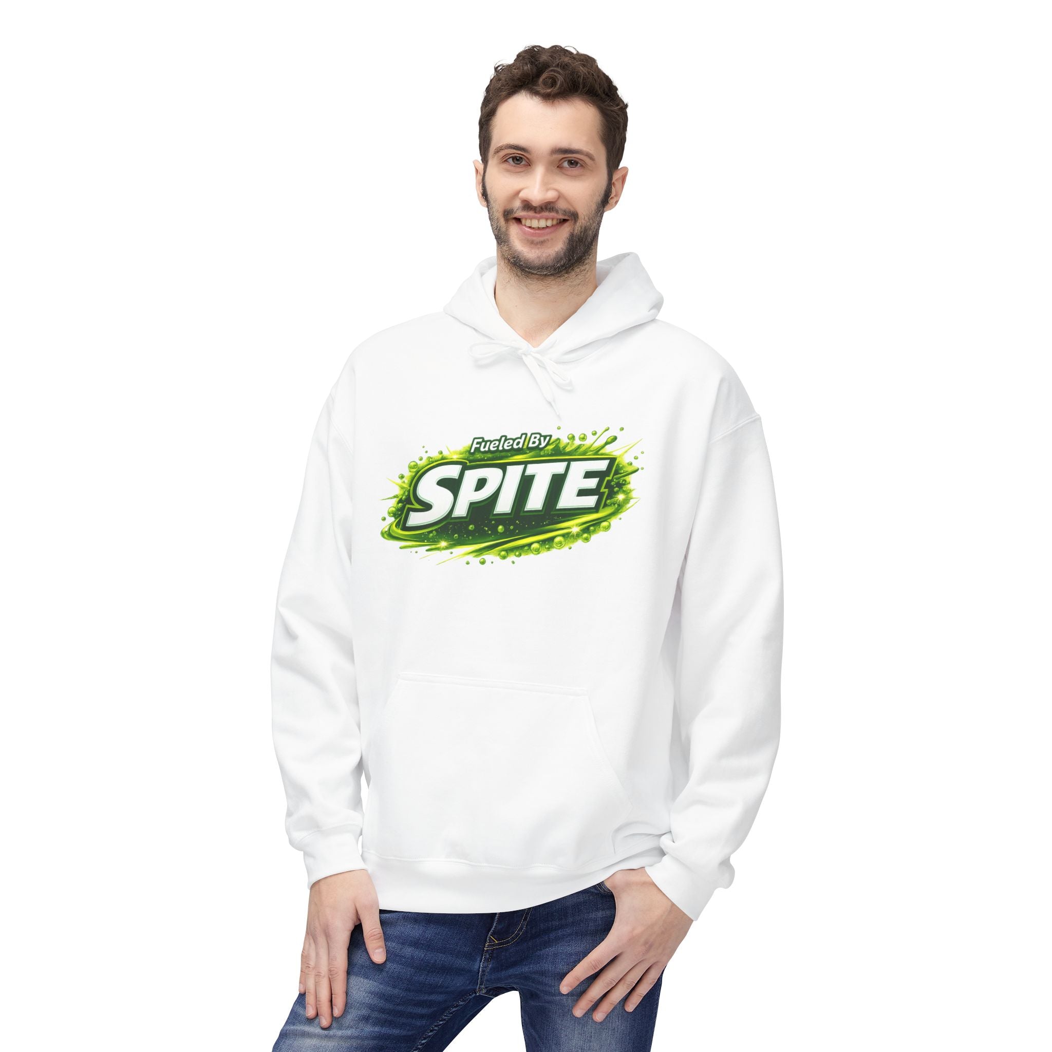 Hoodie — "Fueled by Spite" Graphic Pullover