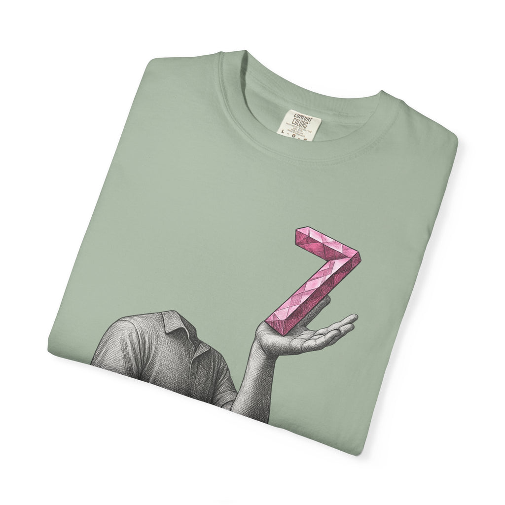 Graphic T-Shirt — Surreal Floating Numbers '6' & '7' Art Tee