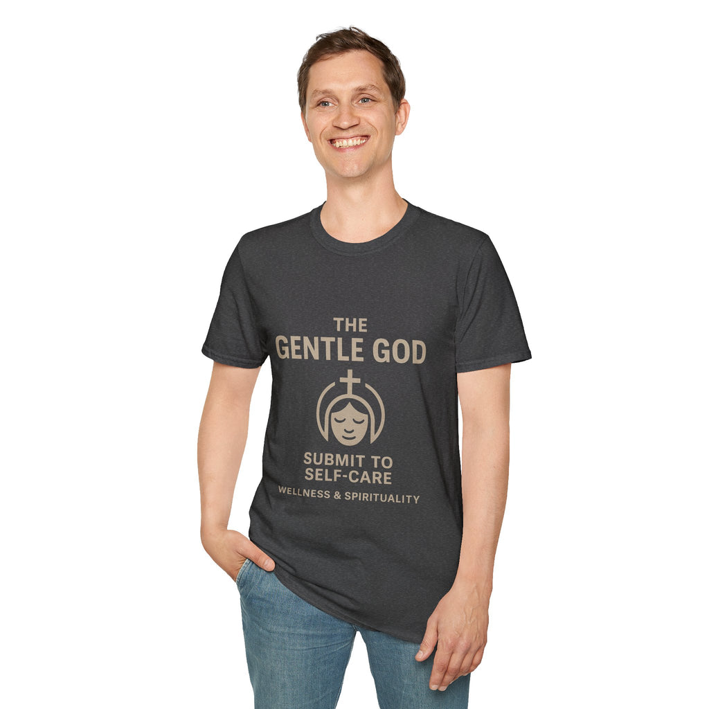 The Gentle God T-Shirt — "Submit to Self-Care" Spiritual Wellness Tee
