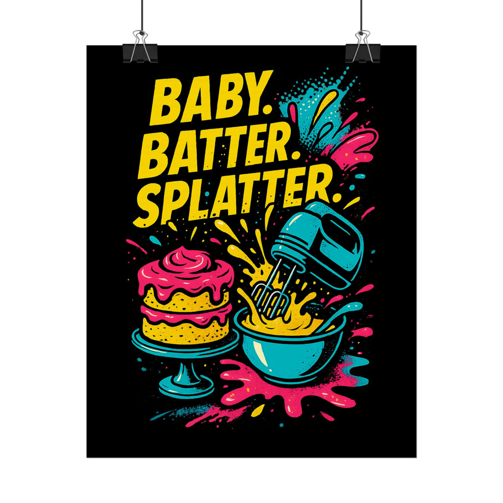 Baby Batter Splatter Art Print