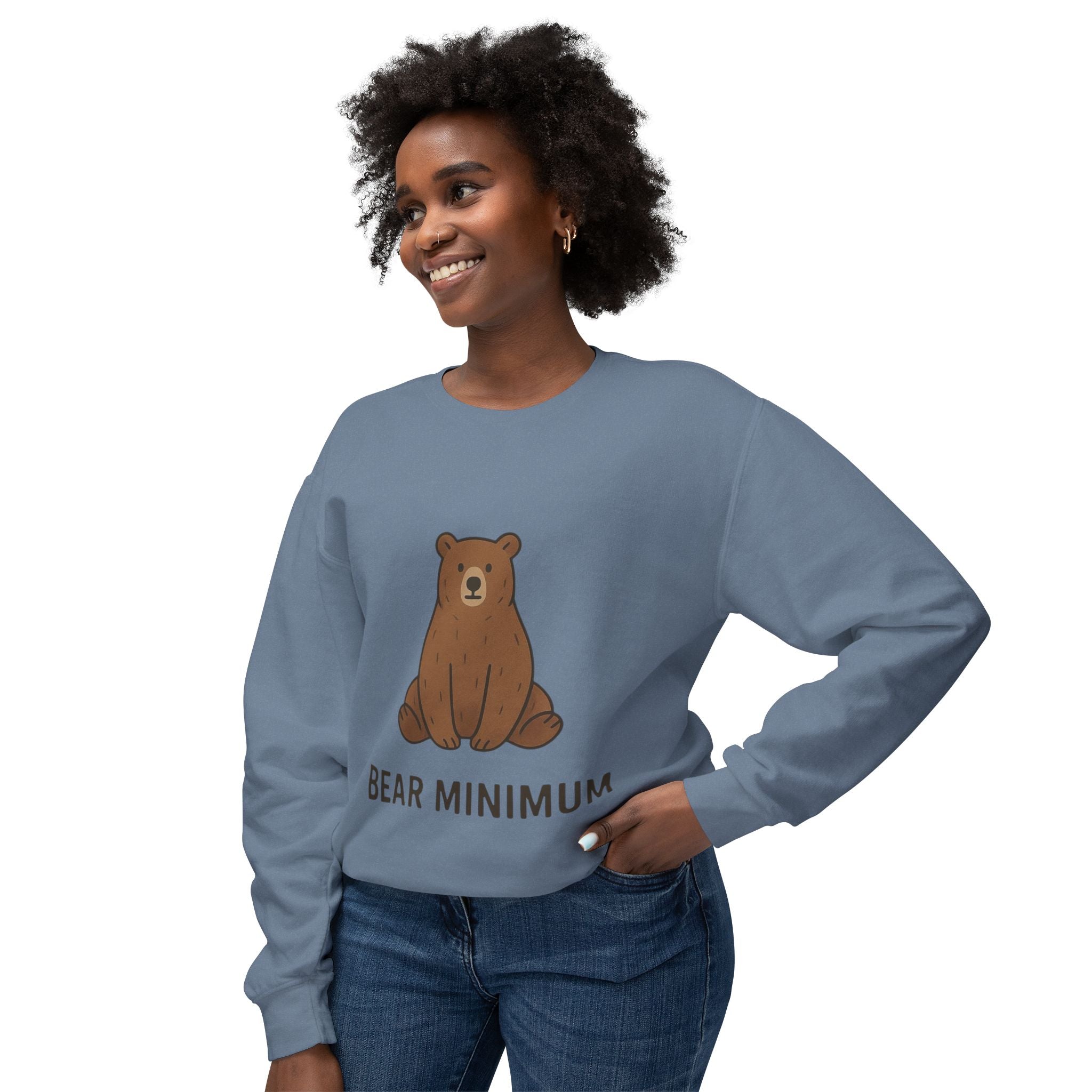 Cozy Bear Minimum Crewneck Sweatshirt